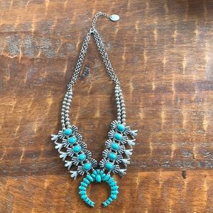 Turquoise squash blossom